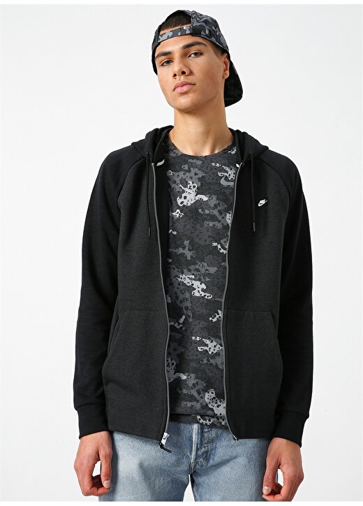 Nike Sportswear Optic Fleece Erkek Kapüşonlu Zip Ceket 4