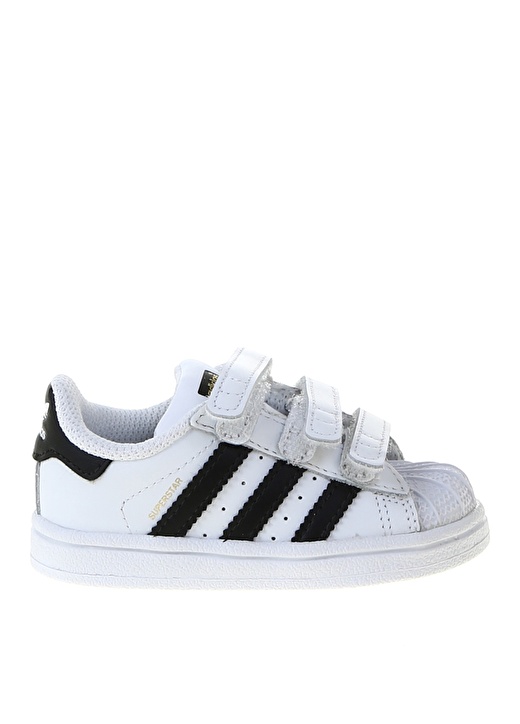 Adidas BZ0418 Superstar C Bantlı Superstar Erkek Bebek Yürüyüş Ayakkabısı 1