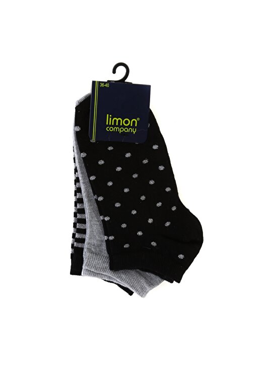 Limon Kadın Siyah Soket Çorap 1
