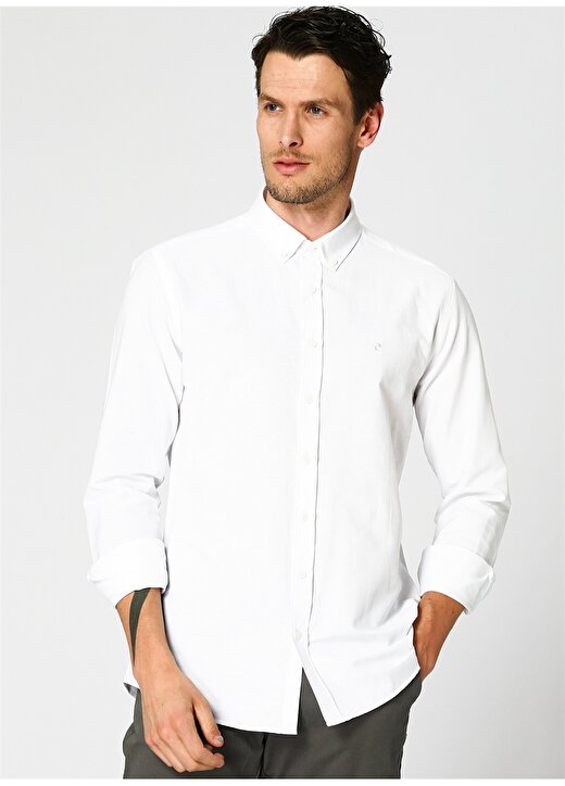 Pierre Cardin Slim Fit Beyaz Gömlek 3