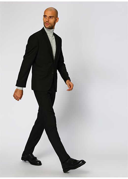 George Hogg Slim Fit Siyah Takım Elbise 2