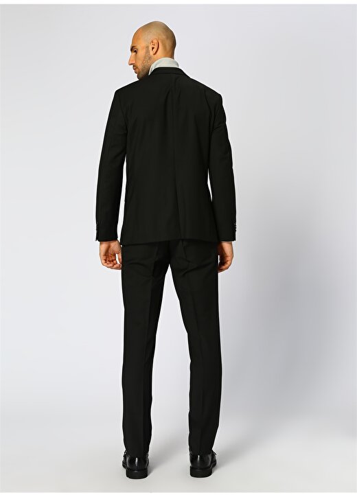 George Hogg Slim Fit Siyah Takım Elbise 4