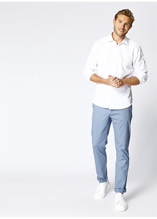 Pierre Cardin Casual Koyu Mavi Klasik Pantolon 1