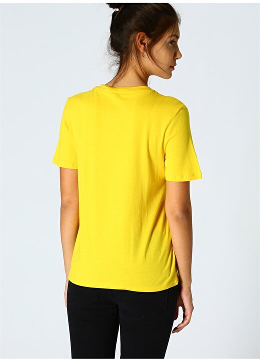 Only Yazılı Sarı T-Shirt 4