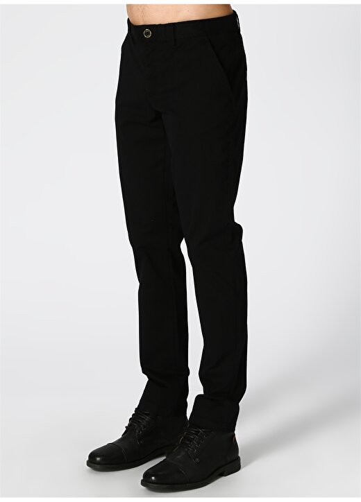 U.S. Polo Assn. Normal Bel Normal Paça Slim Fit Siyah Erkek Klasik Pantolon G081GL078.000.6638 3