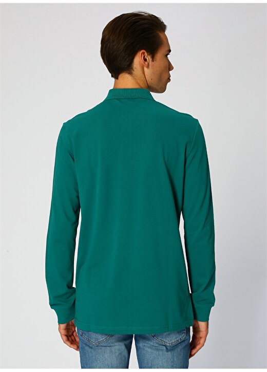 U.S. Polo Assn. Polo Yaka Yeşil Sweatshirt 4