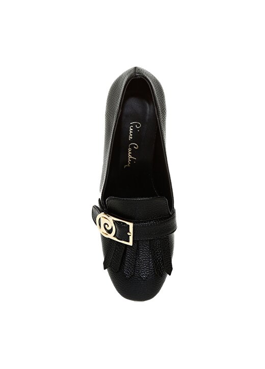 Pierre Cardin Logo Tokalı Siyah Kadın Topuklu Ayakkabı 4