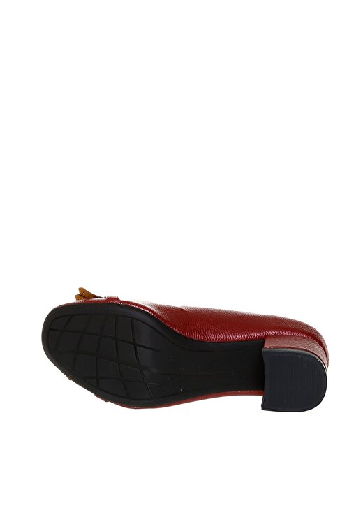 Pierre Cardin Logo Tokalı Kırmızı Kadın Topuklu Ayakkabı 3