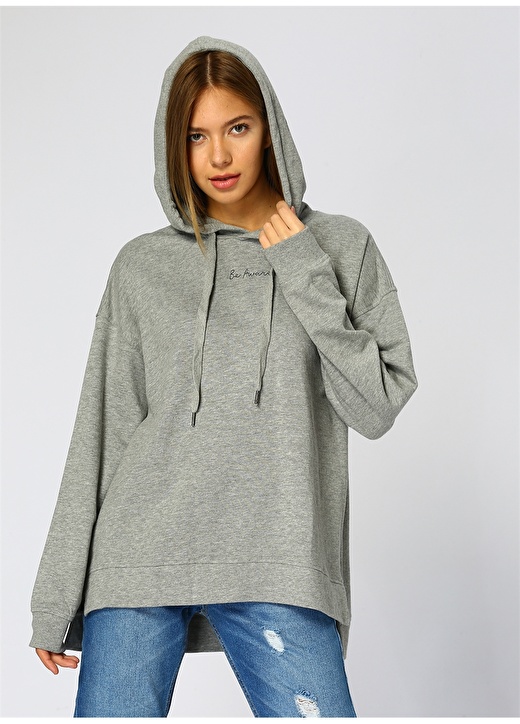 Vero Moda Kapüşonlu Grş Sweatshirt 1