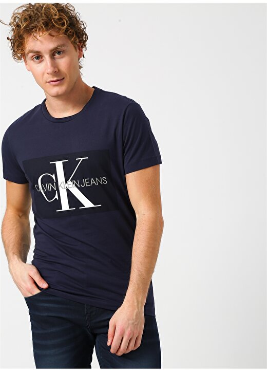 Calvin Klein Jeans Erkek Kırmızı T-Shirt J30J307842 CORE MONOGRAM BOX LOGO 3