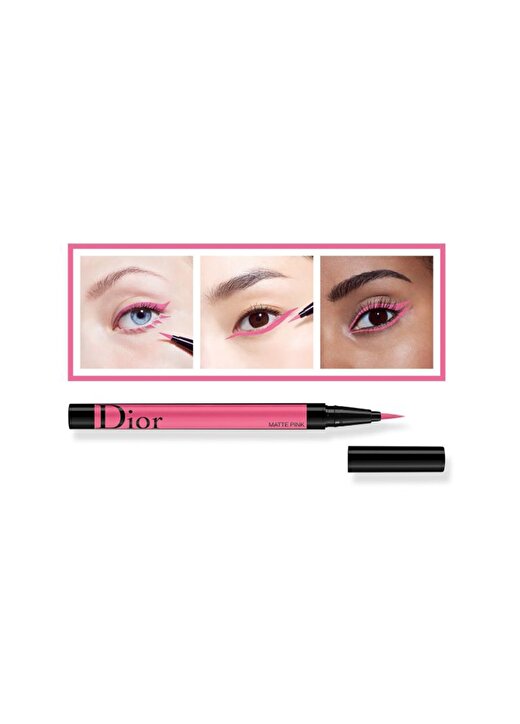 Dior Diorshow On Stage Liner Waterproof 851 Matte Pink Eyeliner 1