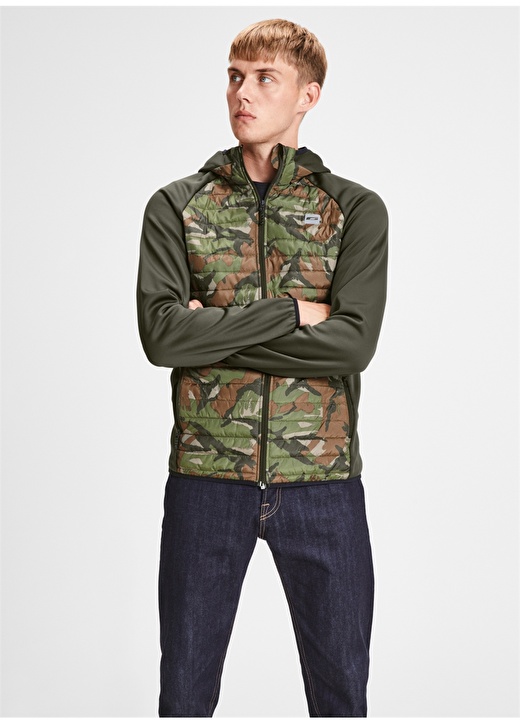 Jack & Jones 12137988 Haki Şişme Mont 2