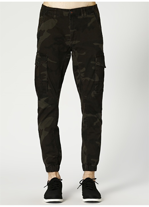 Jack & Jones Paulflake Akm 559 Char Camo Sts Denim Pantolon 2