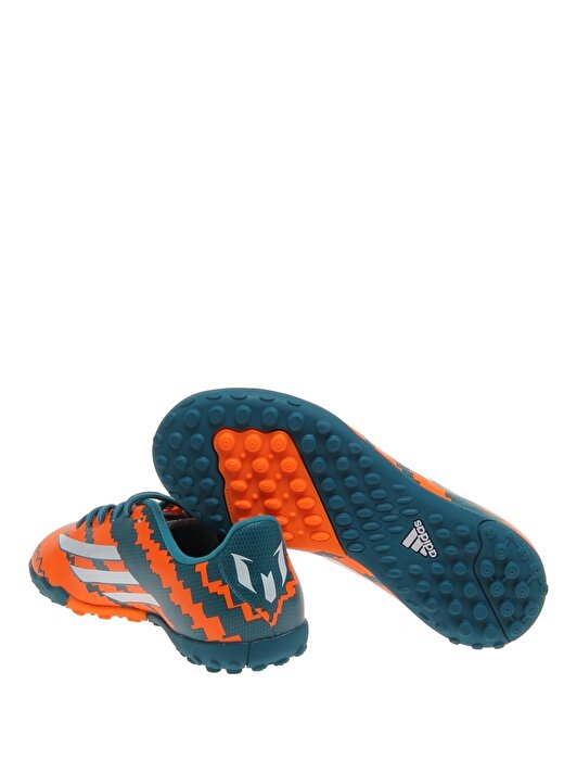Adidas 51-M29304-MESSI Bağcıklı Desenli Renkli Erkek Çocuk Halı Saha Ayakkabısı 4