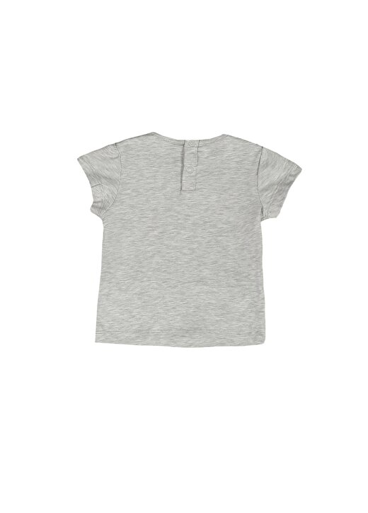 Mammaramma Gri Kız Bebek T-Shirt 3
