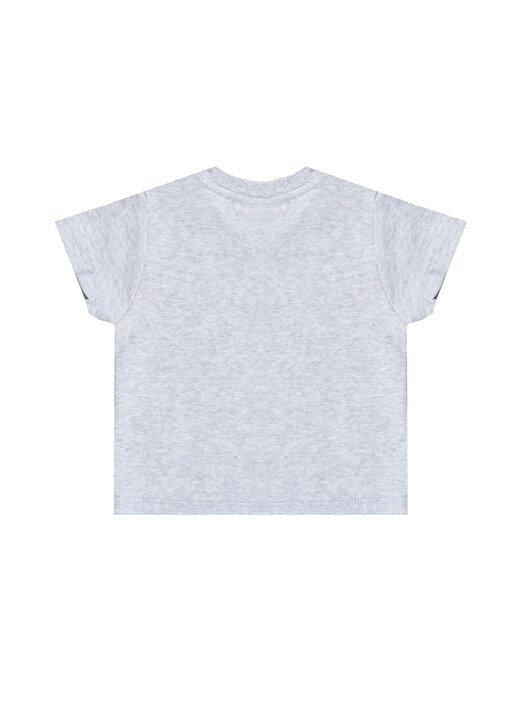 Mammaramma Baskılı Gri Erkek Bebek T-Shirt 2