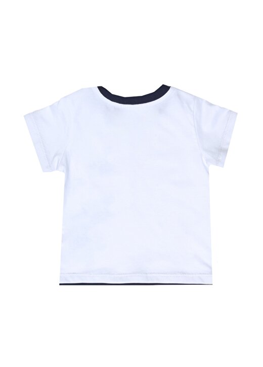 Mammaramma SAL044 Beyaz Baskılı Erkek Bebek T-Shirt 2