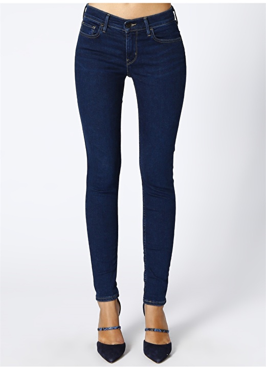 Levis 710 Super Skinny Lacivert Denim Pantolon 2