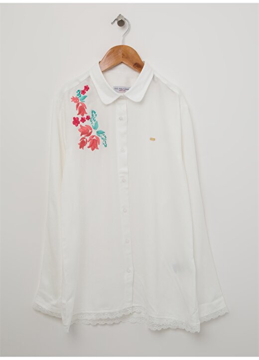U.S. Polo Assn. Çiçek İşlemeli Gömlek 1