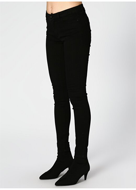 Vero Moda Slim Fit Gri-Siyah Kadın Denim Pantolon 3