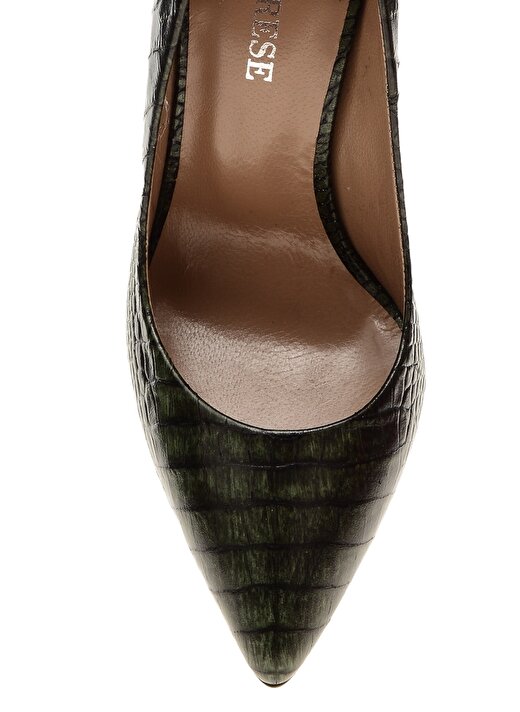 Divarese Yeşil Kadın Topuklu Ayakkabı 4