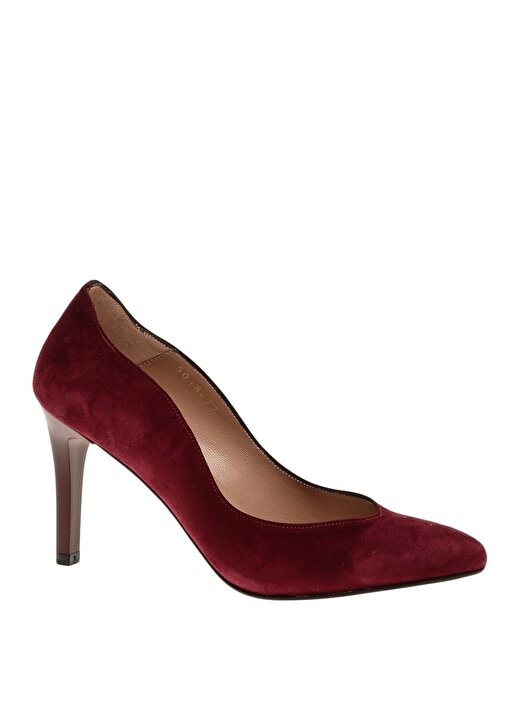 Divarese Klasik Süet Topuklu Kırmızı Kadın Ayakkabı 3