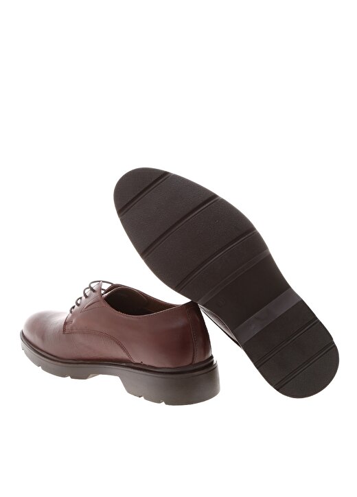 Divarese Deri Bağcıklı Kahverengi Erkekgünlük Ayakkabı 3