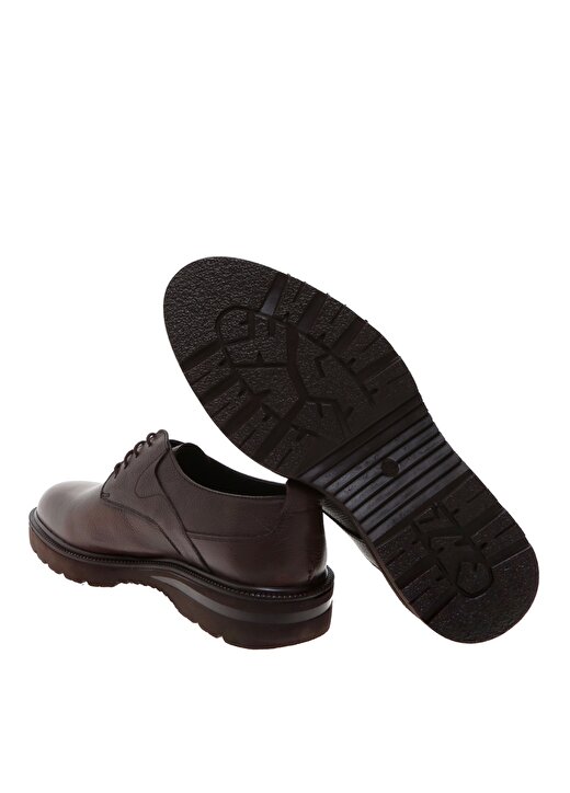 Divarese Suni Deri Bağcıklı Kahverengi Erkek Günlük Ayakkabı 3