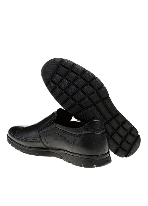 Forelli 32606-H Düz Topuk Kauçuk Taban Siyah Erkek Günlük Ayakkabı 3