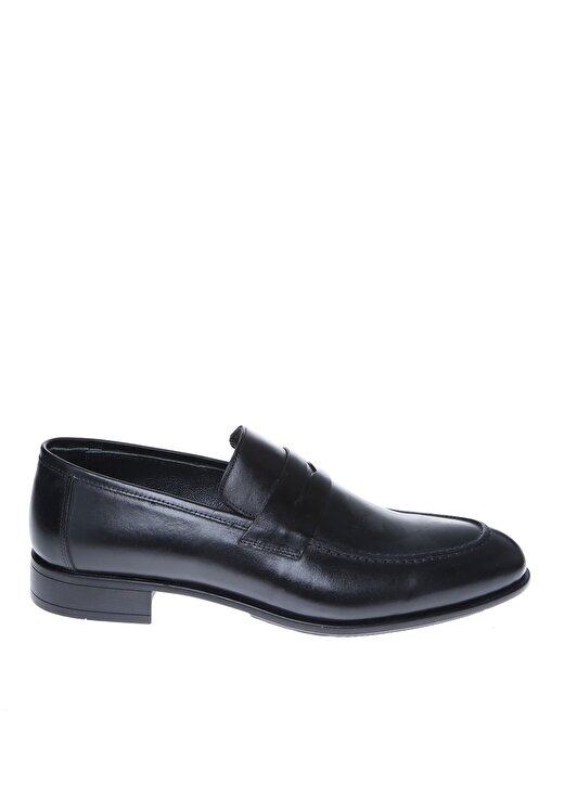 Cotton Bar Erkek Siyah Deri Klasik Ayakkabı 1