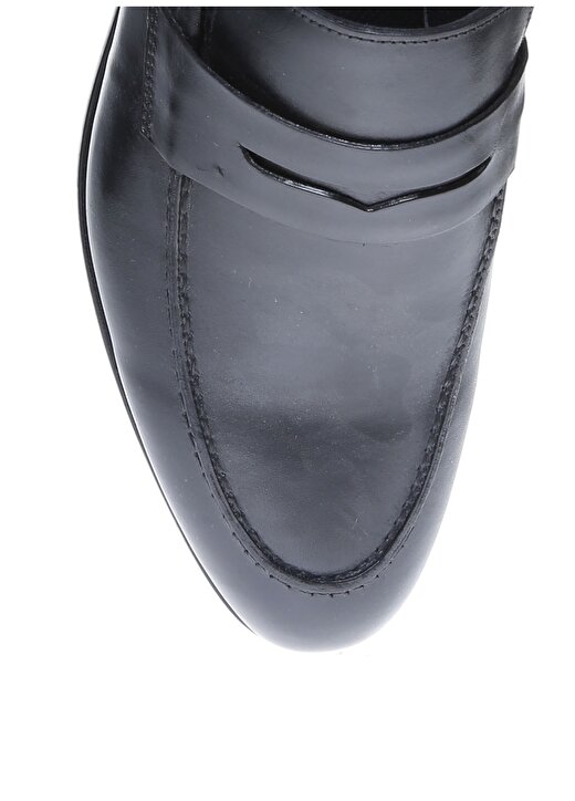 Cotton Bar Erkek Siyah Deri Klasik Ayakkabı 4