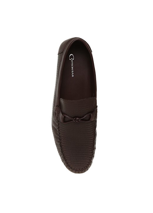 Cotton Bar Erkek Deri Kahverengi Klasik Ayakkabı 4