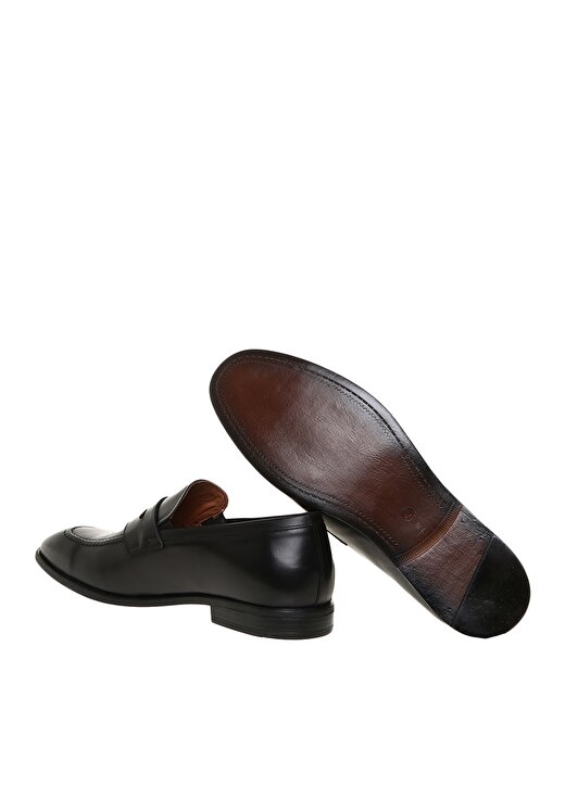 Fabrika Erkek Deri Siyah Klasik Ayakkabı 3
