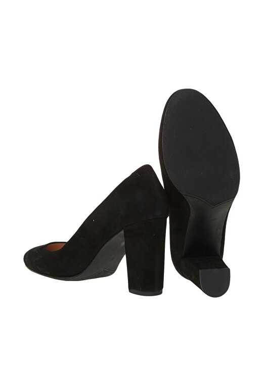 Fabrika Kadın Siyah Süet Topuklu Ayakkabı 3