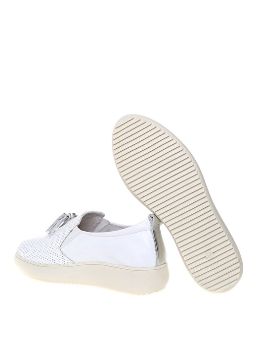 Penford Fiyonk Desenli Klasik Beyaz Kadın Ayakkabı 3