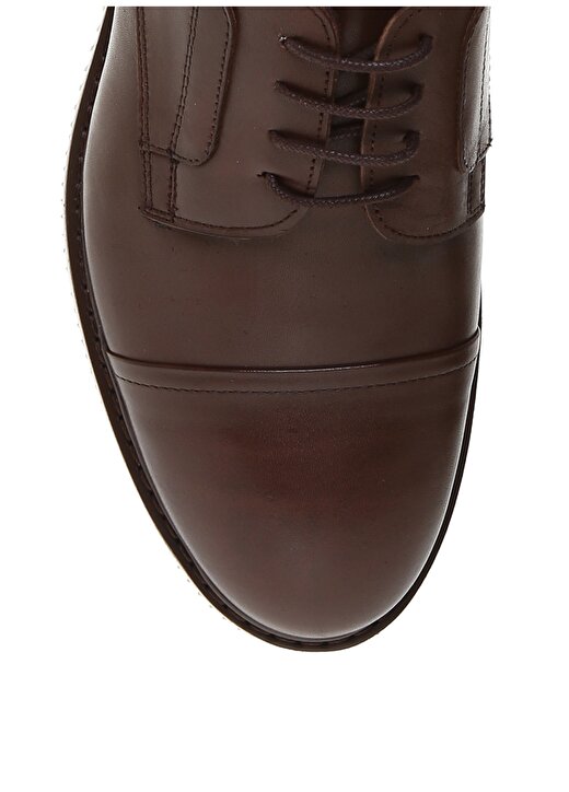 Fabrika Erkek Kahverengi Deri Klasik Ayakkabı 4