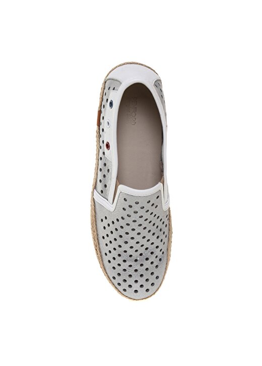 Penford Düz Gümüş Kadın Ayakkabı 4