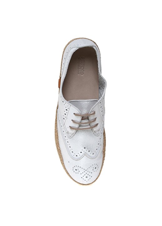 Penford Kadın Deri Beyaz Düz Ayakkabı 4