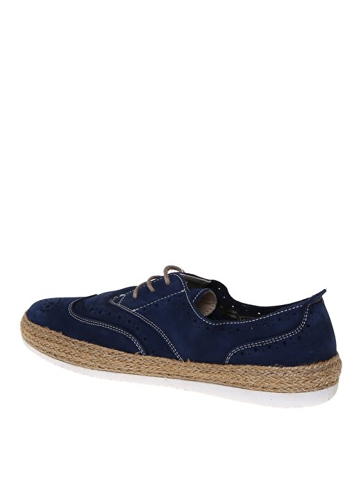 Penford Düz Deri Mavi Kadın Ayakkabı 2