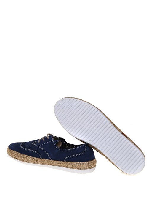 Penford Düz Deri Mavi Kadın Ayakkabı 3