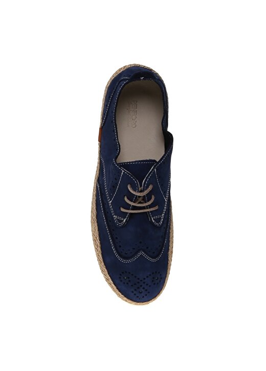 Penford Düz Deri Mavi Kadın Ayakkabı 4