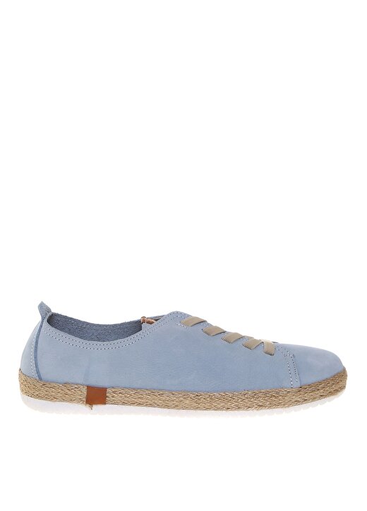 Penford Kadın Nubuk Mavi Düz Ayakkabı 1
