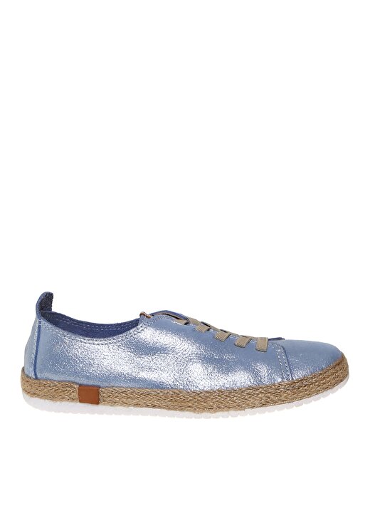 Penford Düz Deri Mavi Kadın Ayakkabı 1