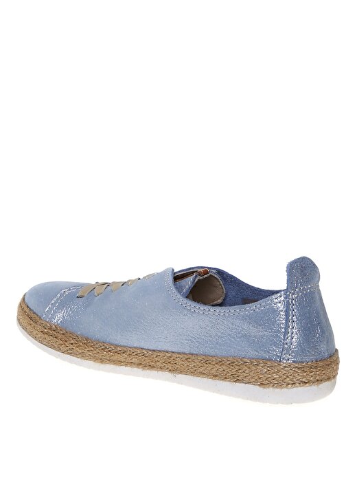 Penford Düz Deri Mavi Kadın Ayakkabı 2