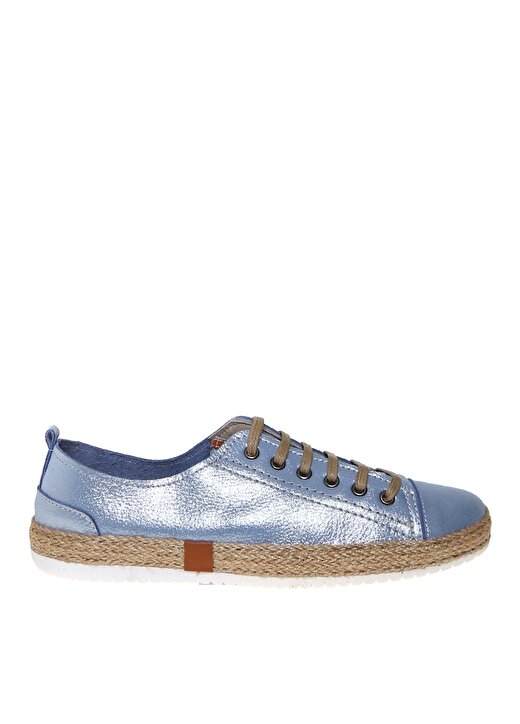 Penford Kadın Deri Mavi Düz Ayakkabı 1