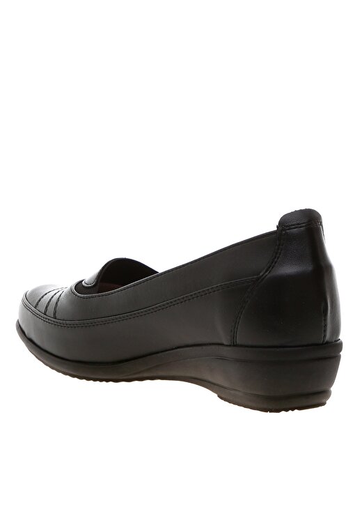Penford Kadın Deri Siyah Düz Ayakkabı 2