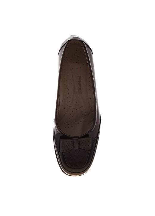 Penford Deri Düz Kahverengi Kadın Ayakkabı 4