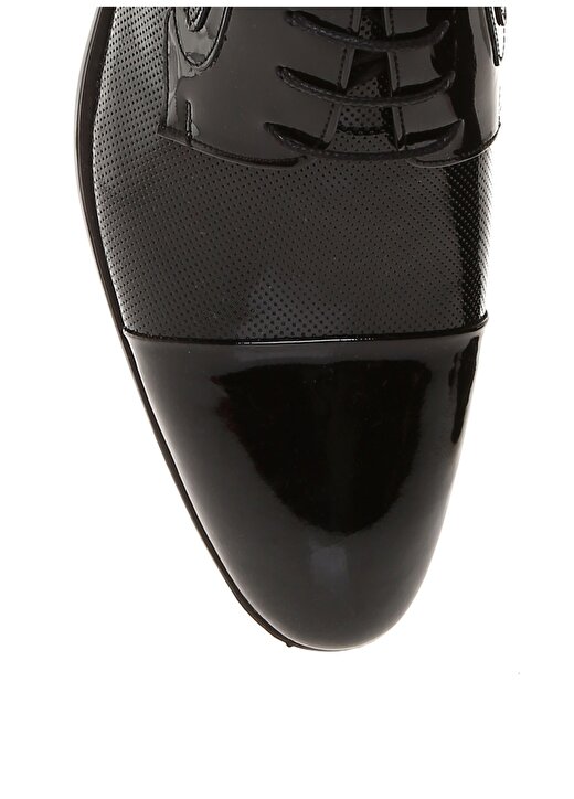 Pierre Cardin Erkek Rugan Siyah Klasik Ayakkabı 4