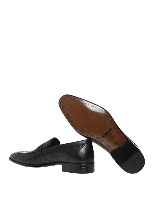 Cacharel Erkek Siyah Deri Klasik Ayakkabı 3