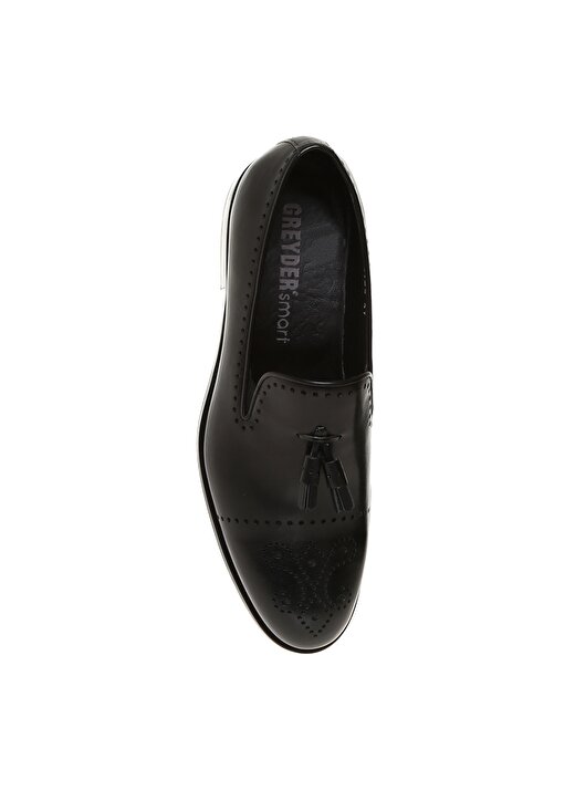Greyder Erkek Deri Siyah Klasik Ayakkabı 4